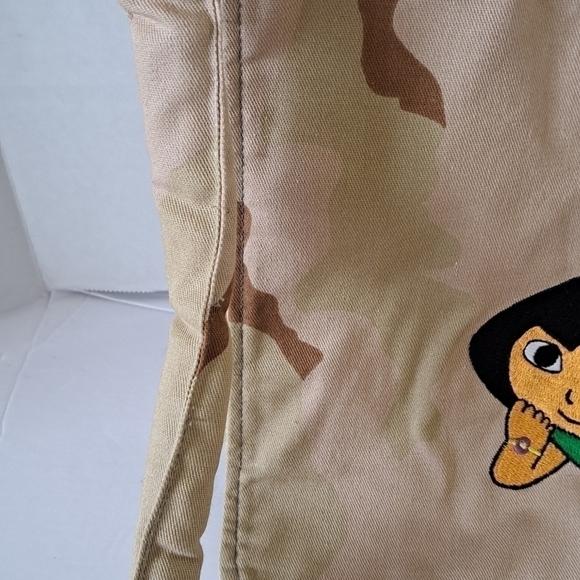 Dora the Explorer Camouflage Canvas Crossbody Bag Embroidered Padded Shoulder - Picture 3 of 13